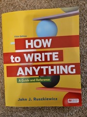 How to Write Anything Paperback Book 5th Edition-A Guide & Reference-Never used