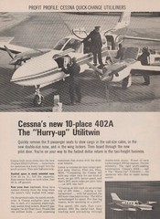 Aviation Print – Cessna 402A (1969)