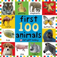 First 100 Animals: A padded book―perfect for little hands to hold – board …
