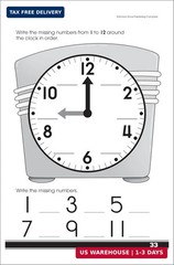 School Zone Get Ready for Math Workbook: 48 Pages, Kindergarten, 1st Grade, Numb