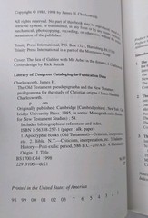The Old Testament Pseudepigrapha New Testament Prolegomena Study Christian