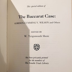 The Notable Trials Library THE BACCARAT CASE Gordon-Cummings V Wilson1992