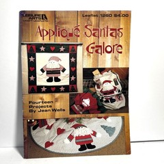 Appliqué Santas Galore Craft Pattern Book By Jean Wells Leisure Arts