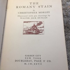 The Romany Stain Christopher Morley SIGNED 1927 Illustrated Travel Writing Book