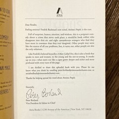 *ARC / Uncorrected Proof* Anxious People – Fredrik Backman (Atria, 2020)
